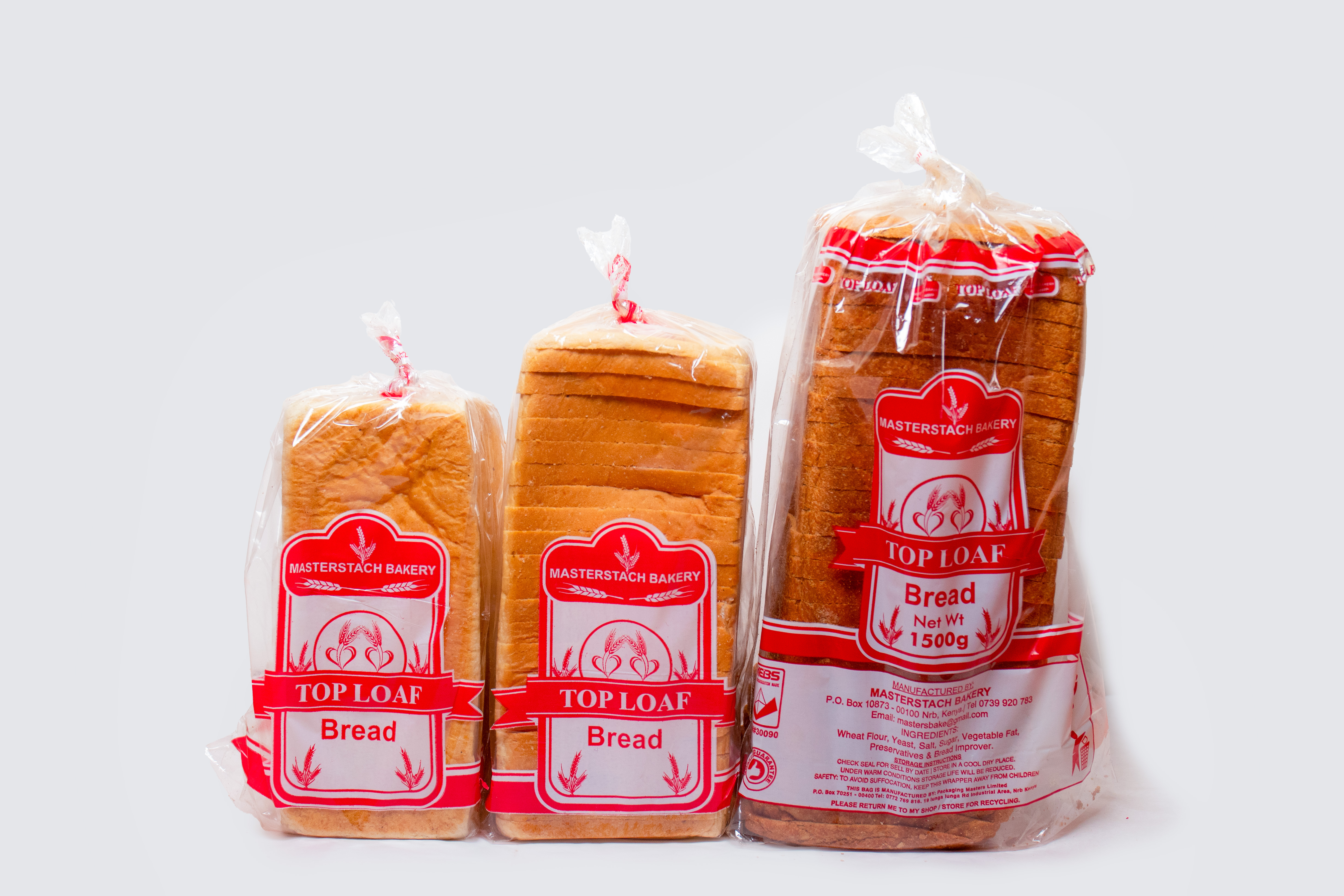 Fresh sliced bread, Masterstach Bakers Ayany Junction